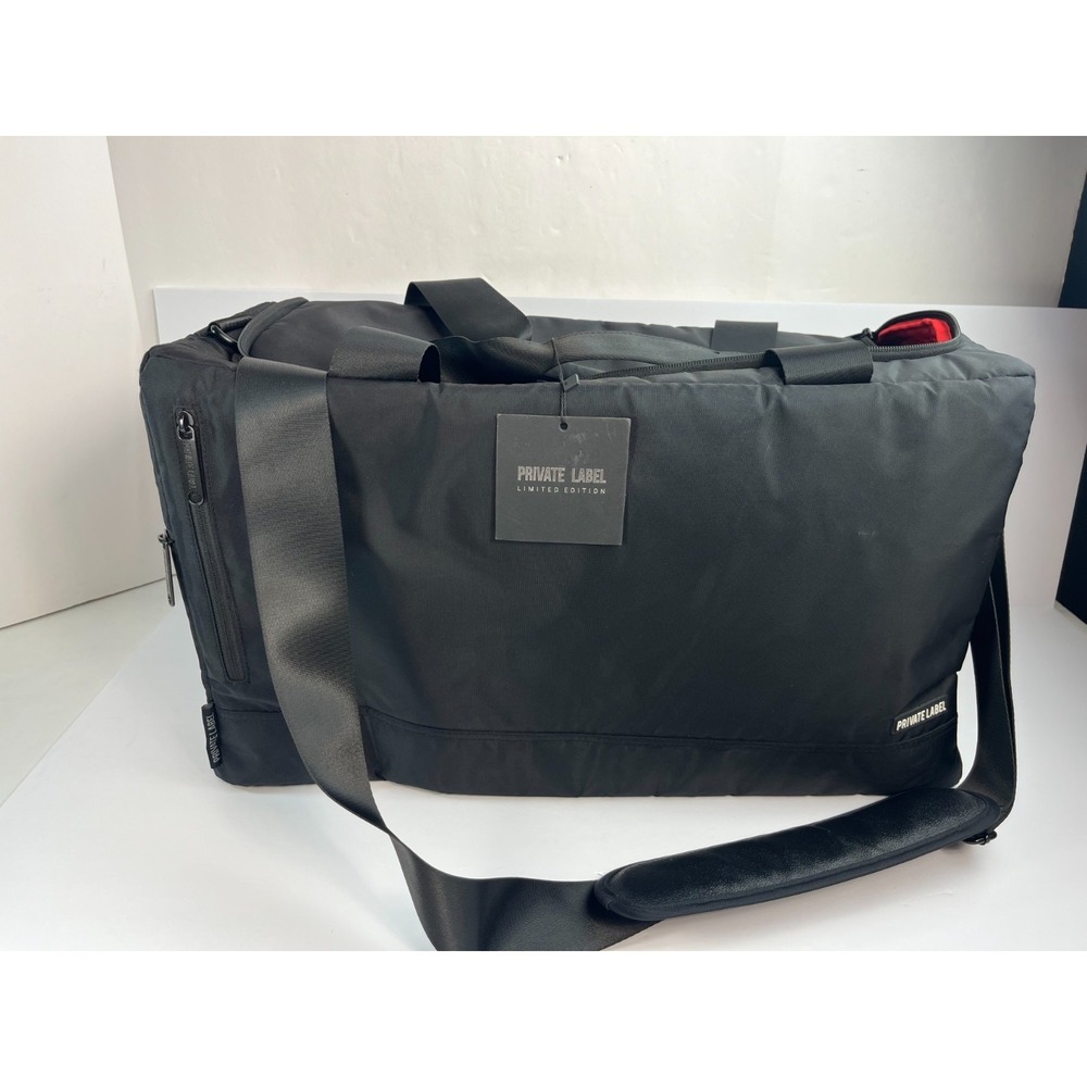 Private Label Black Limited Edition Duffle Sneaker Travel Bag